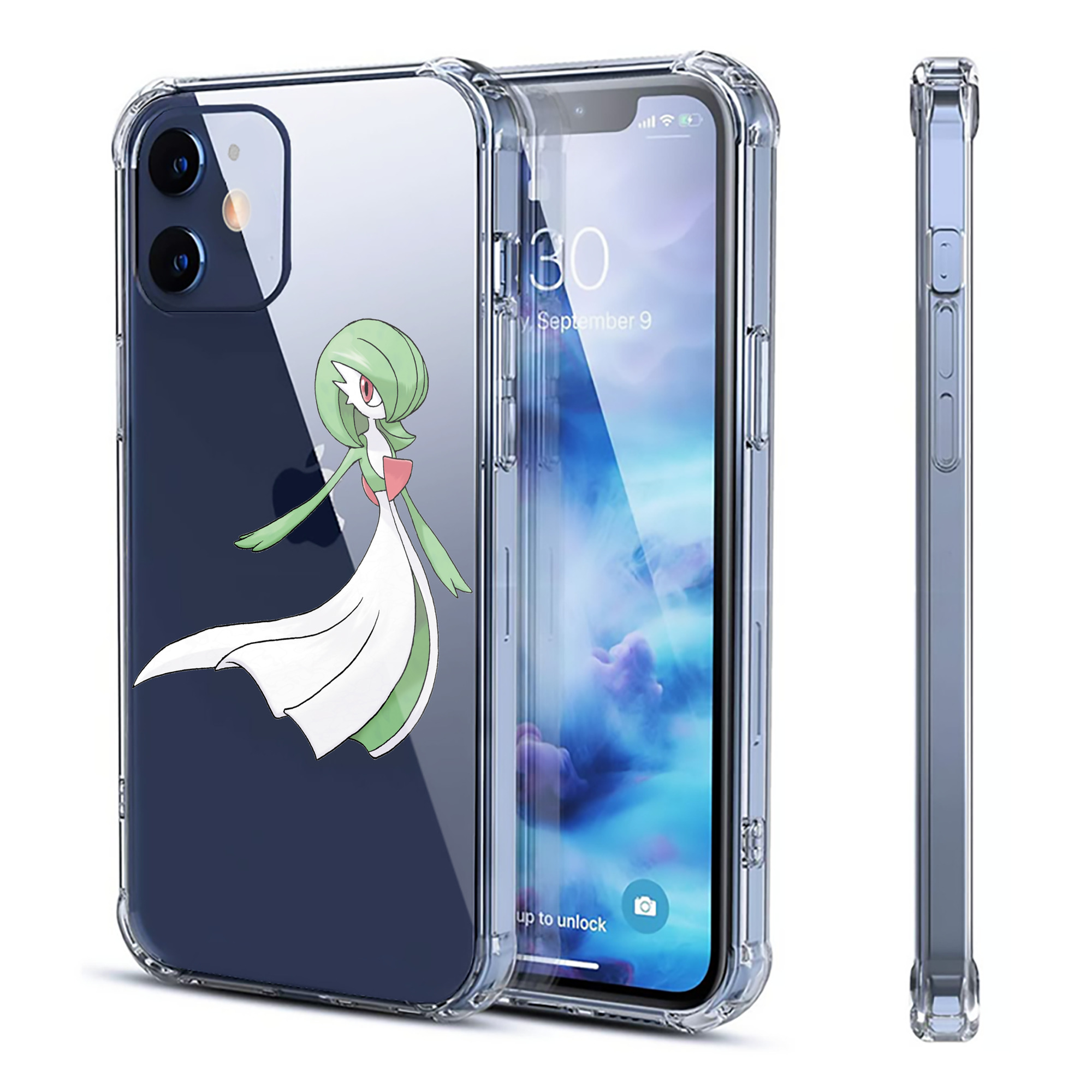 （画像用） ポケットモンスター Pokémon 【iPhone 12シリーズ対応】透明スマホケース（クリアソフトケース）